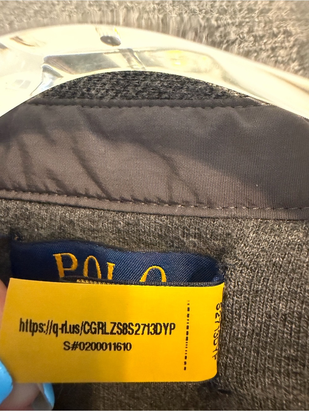 Polo Ralph Lauren Men’s XL Gray Brushed Fleece Shirt Jacket Overshirt Shacket - Picture 5 of 8